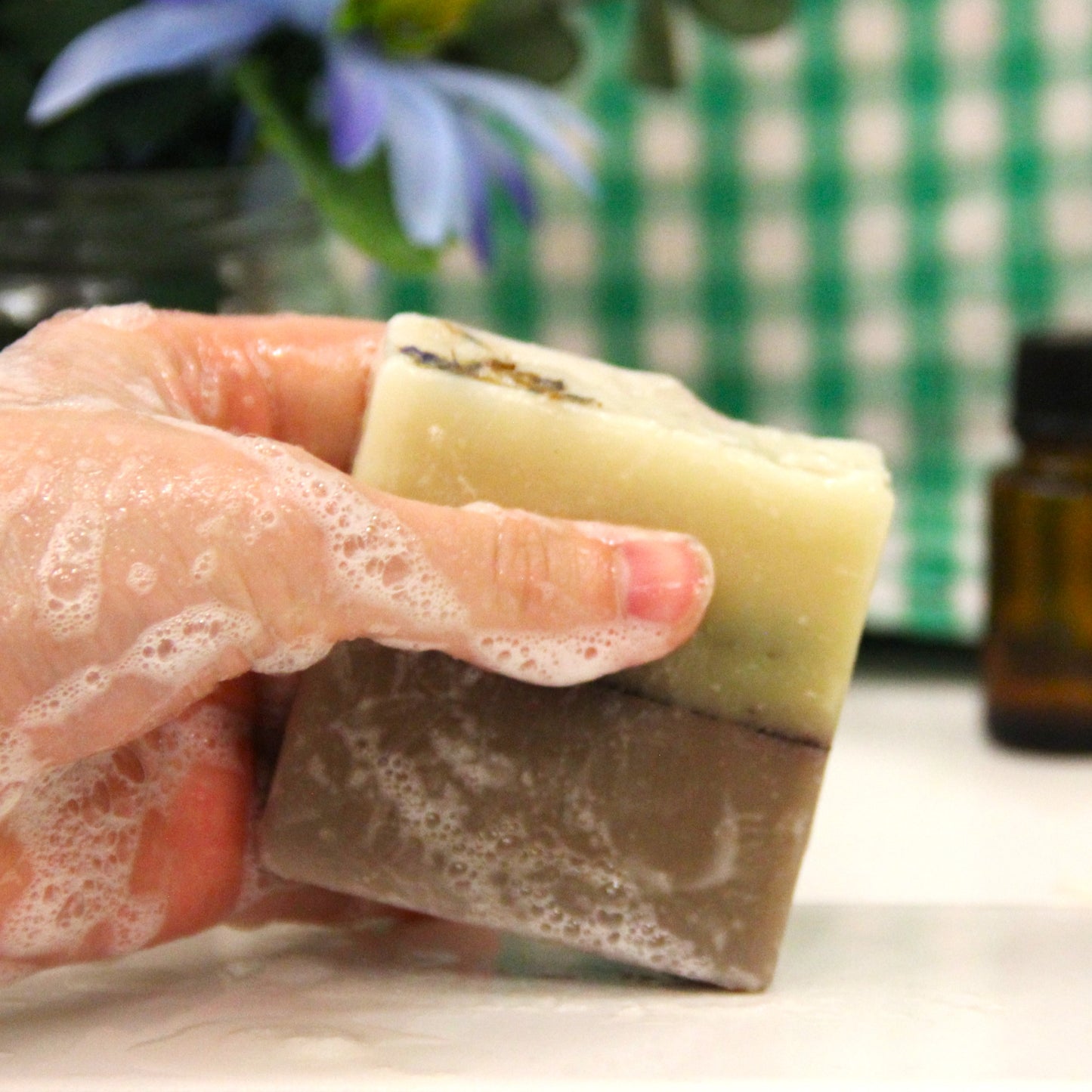Lavender Milk & Honey Soap l Natural Homemade Soap made in Jacksonville FL USA with essential oils! 100 % JUNK FREE Handmade Soap without lye