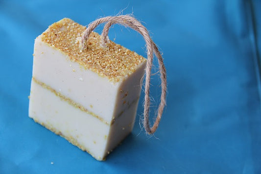 Big Lemon Honey Soap On A Rope