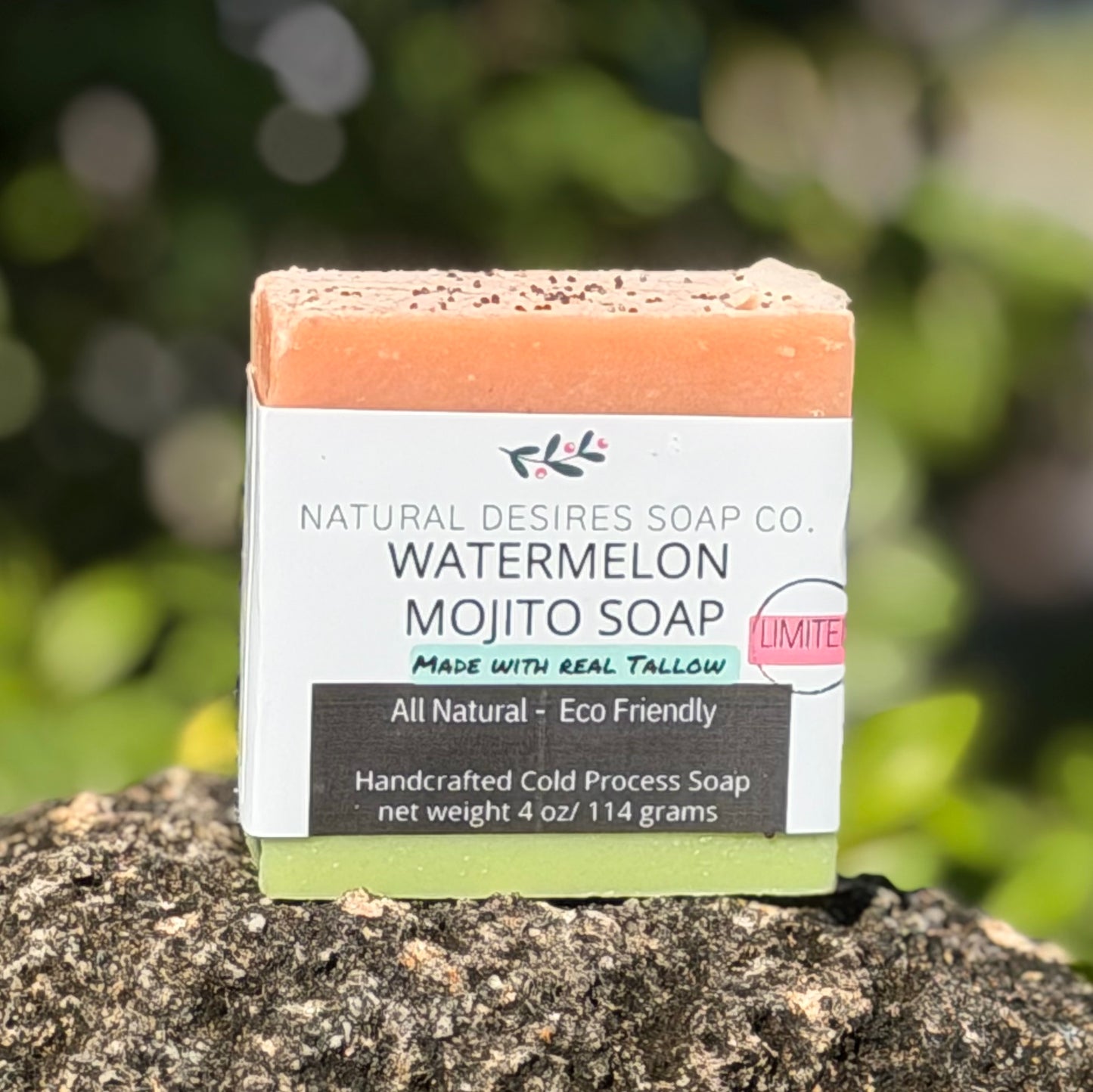 Watermelon Mojito Tallow Soap- LIMITED