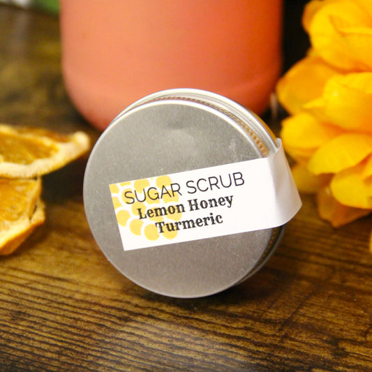 Mini Sugar Scrub- Lemon Honey Turmeric