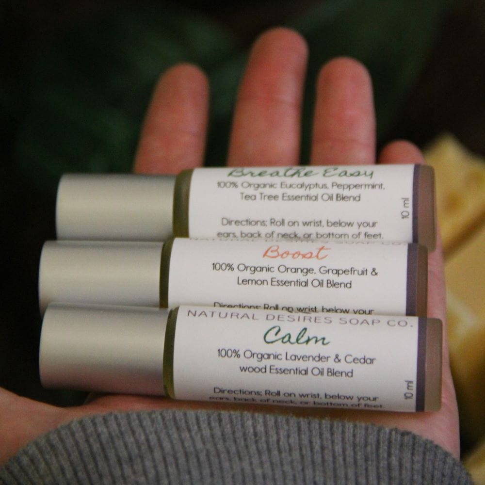Essential Oil Roller (Calm, Boost, or Breathe Easy)