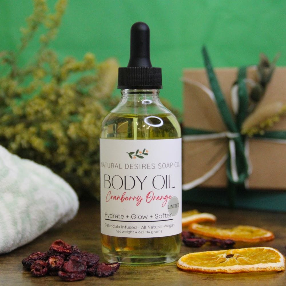 Cranberry Orange Body Oil - Specialty Winter Collection
