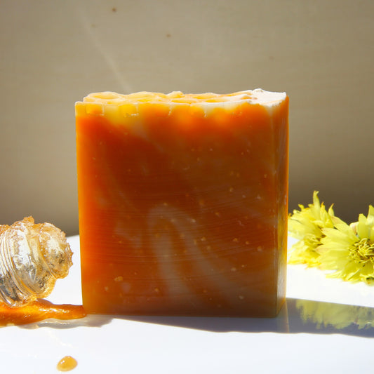 Lemon Honey Soap, All Natural Homemade Soap made in Jacksonville FL USA with essential oils! 100 % JUNK FREE Handmade Soap without lye