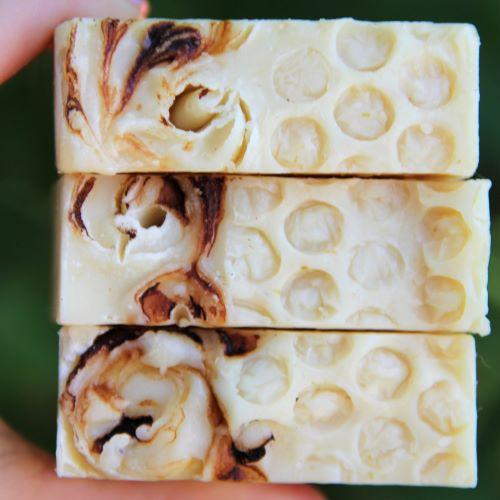 Oatmeal Milk & Honey Soap -All Natural Homemade Soap made in Jacksonville FL USA with essential oils! 100 % JUNK FREE Handmade Soap without lye