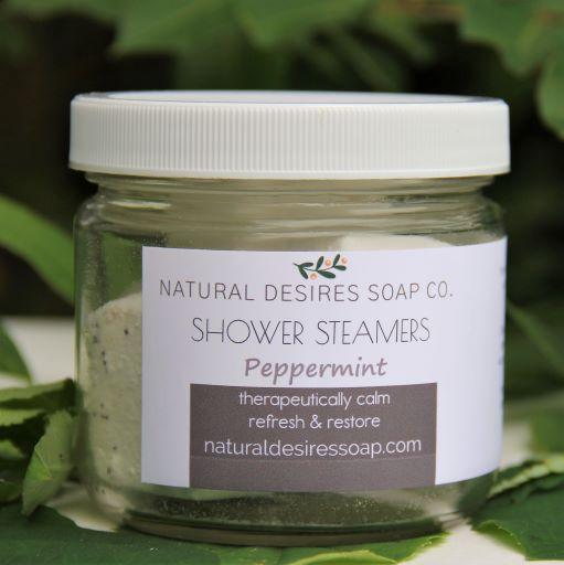 Shower Steamers (Lavender, Eucalyptus, Orange, Peppermint) - Natural Desires Soap Company, All Natural Goat Milk Soap
