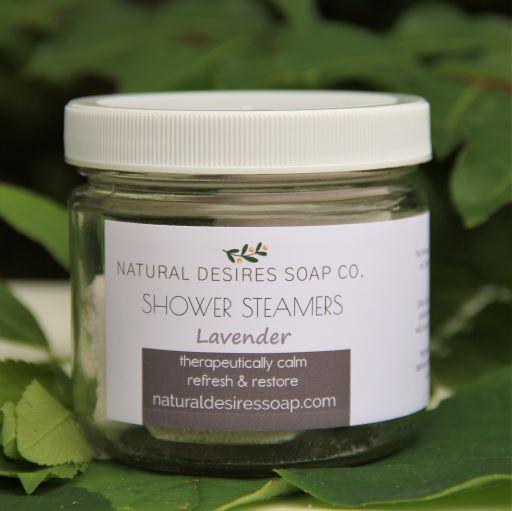 Shower Steamers (Lavender, Eucalyptus, Orange, Peppermint) - Natural Desires Soap Company, All Natural Goat Milk Soap