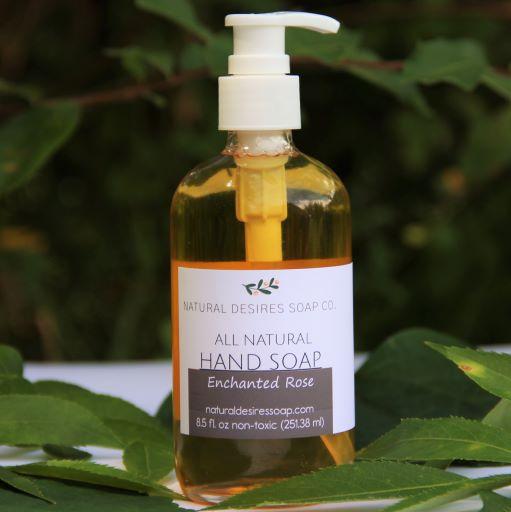 Enchanted Rose- All Natural Hand Soap- 100% JUNK FREE 