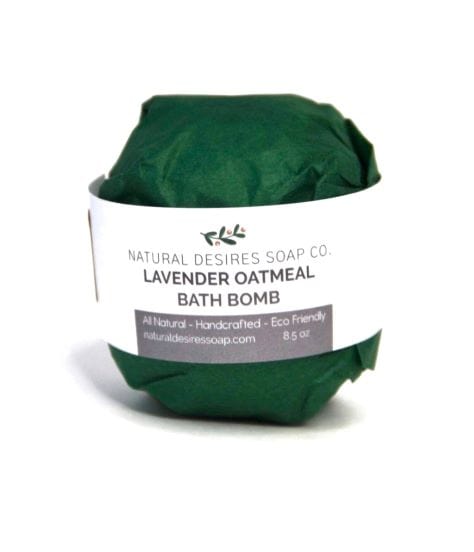Lavender Oatmeal Bath Bomb- 100% Junk Free