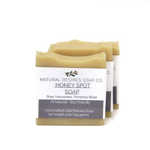 Honey Spot Soap (Feminine Wash), All Natural Homemade Soap made in Jacksonville FL USA with essential oils! 100 % JUNK FREE Handmade Soap without lye